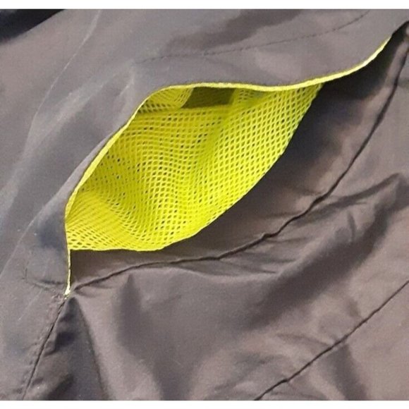 Starter Jacket Wind Breaker Men's Large 42-44 Navy Blue & Gray Lined Fu… - Picture 7 of 7